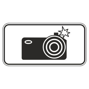 Дорожный знак 8.23 «Фотовидеофиксация» (металл 0,8 мм, I типоразмер: 300х600 мм, С/О пленка: тип В алмазная)