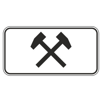 Дорожный знак 8.5.2 «Рабочие дни» (металл 0,8 мм, I типоразмер: 300х600 мм, С/О пленка: тип Б высокоинтенсивная)